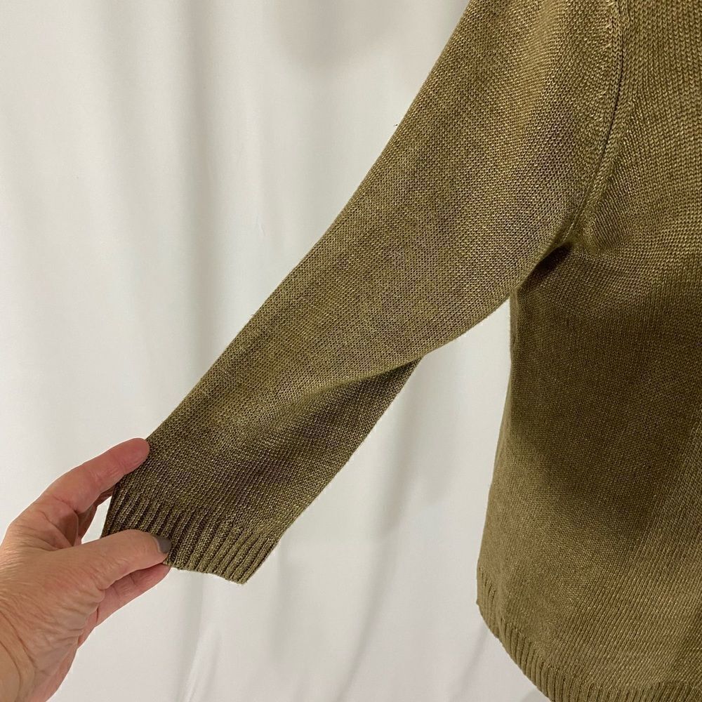 Talbots 💯% Linen Boatneck Sweater - Picture 4 of 8